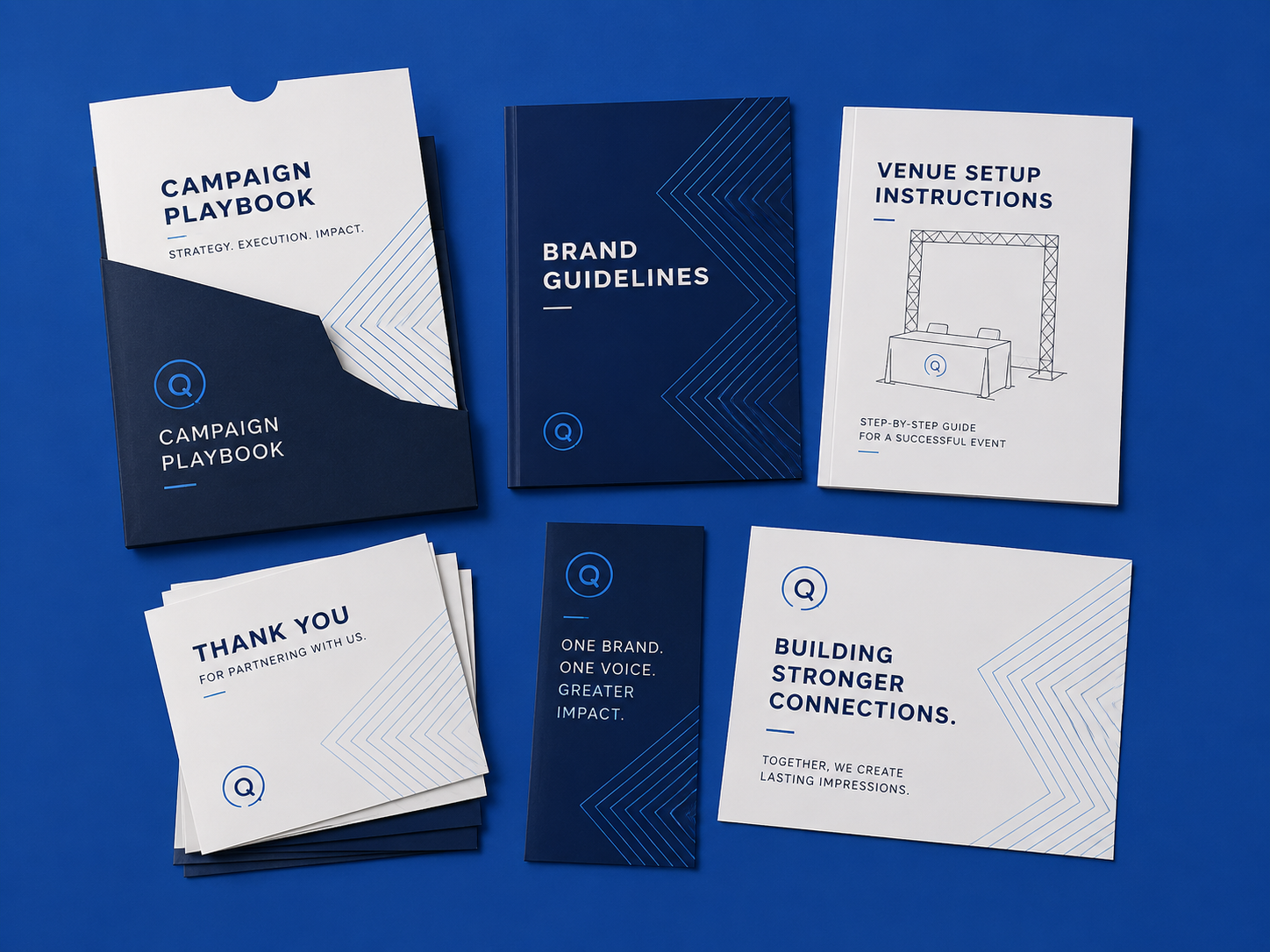 Custom branded printed inserts and collateral placement