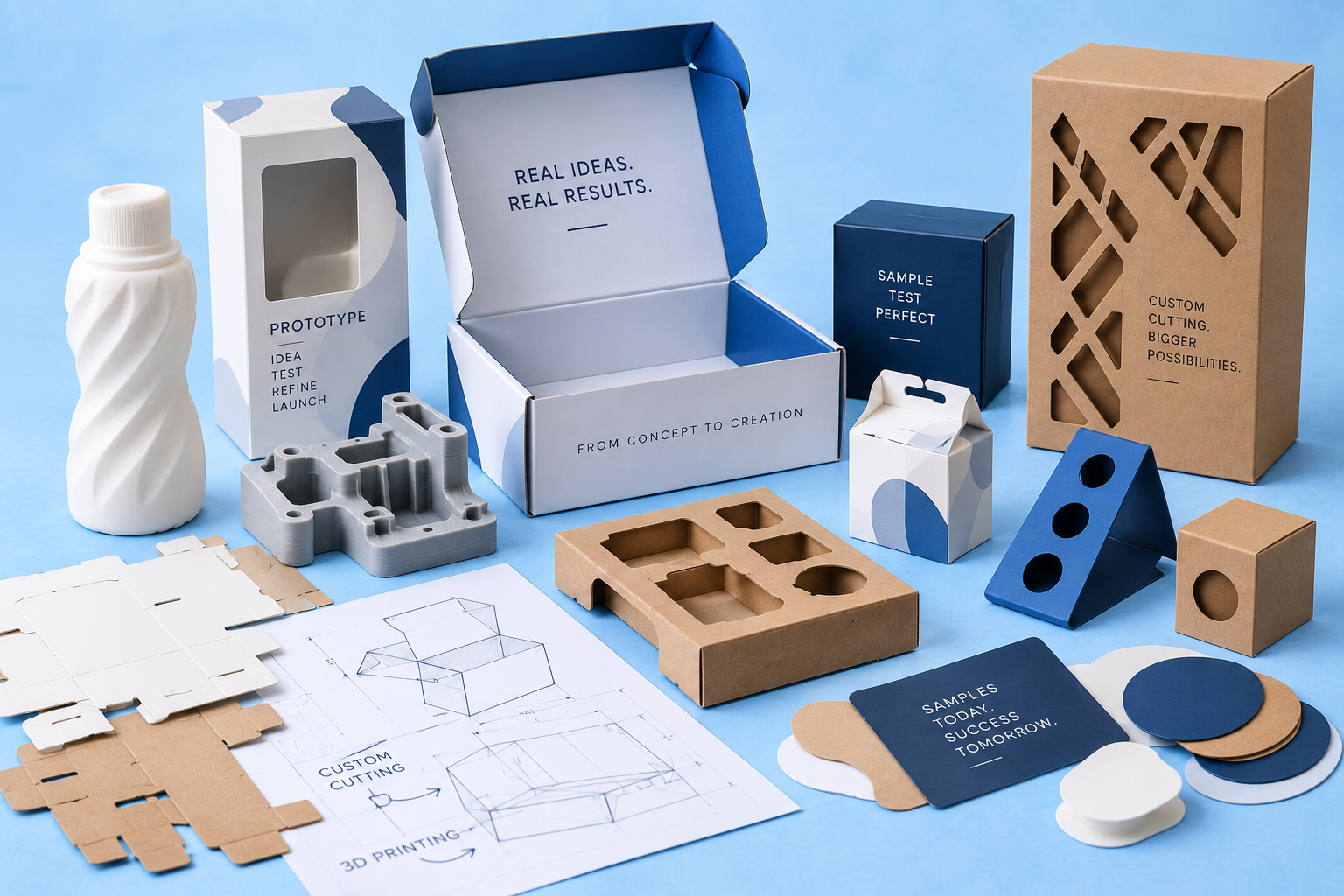 Rapid packaging prototyping and 3D printing
