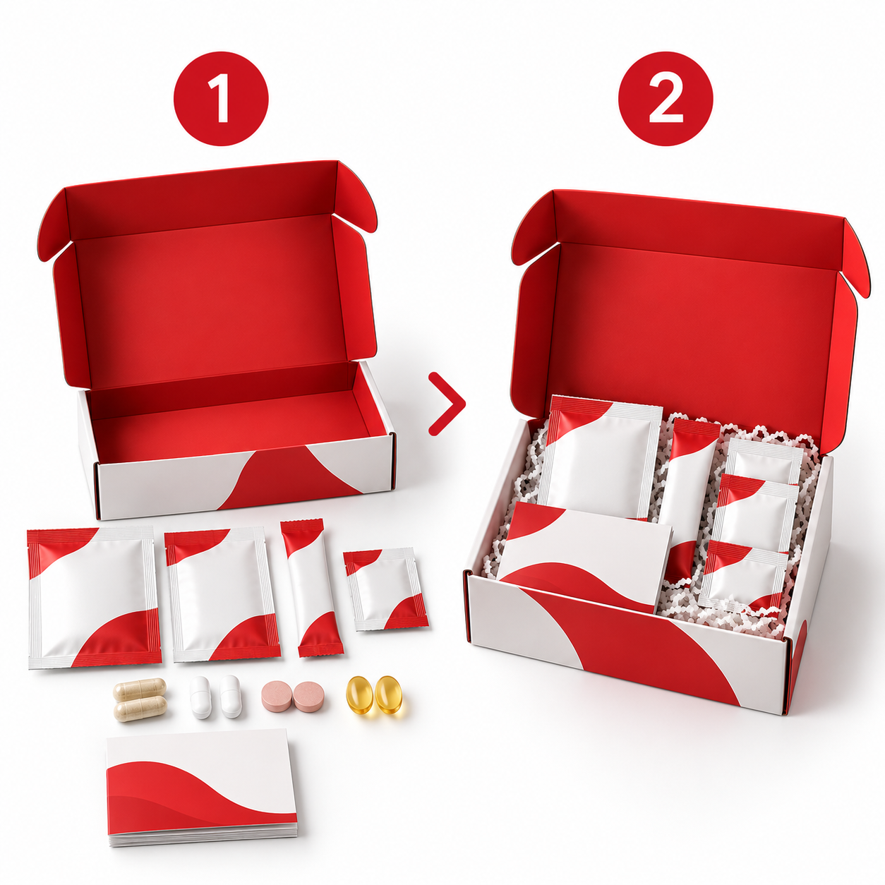 Product sample kit assembly and promotional packout