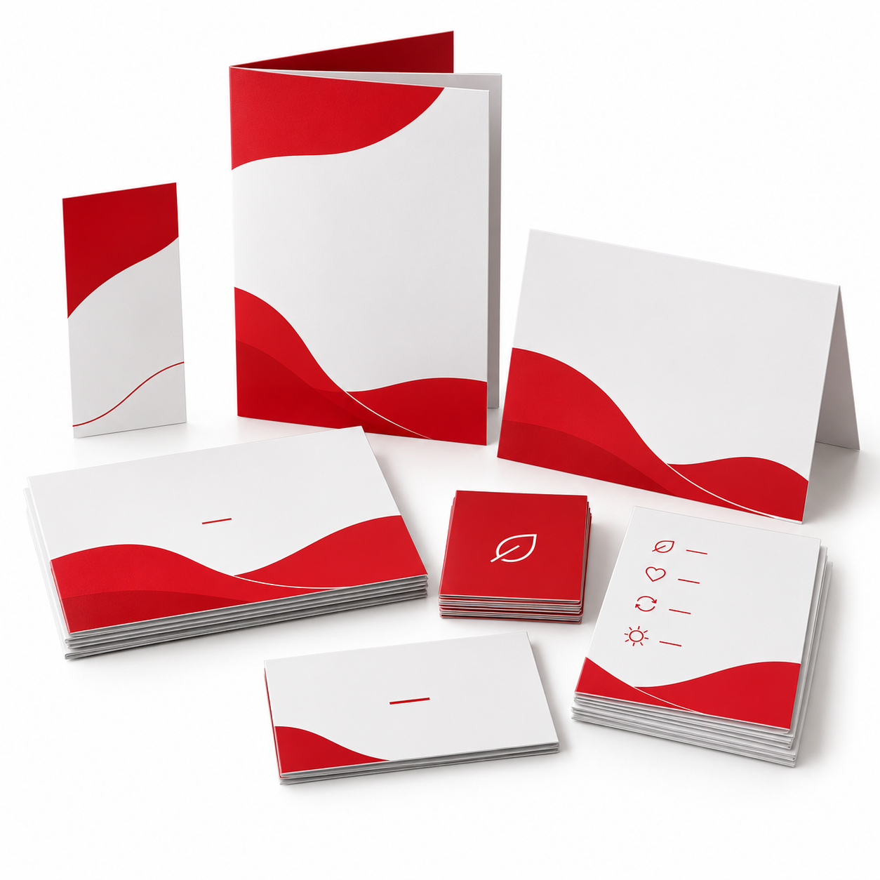 Branded cards coupons and inserts for product sample packs