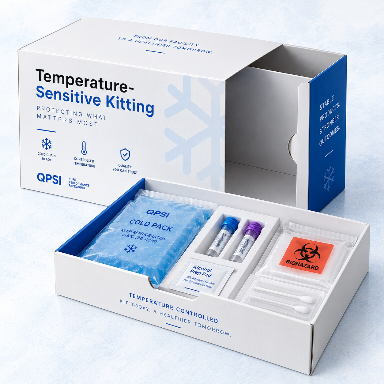 Temperature-Sensitive Kitting example packaging solution